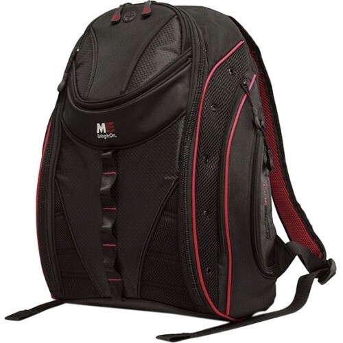 Mobile Edge Express Carrying Case (Backpack) for 17&quot; MacBook - Black, Red