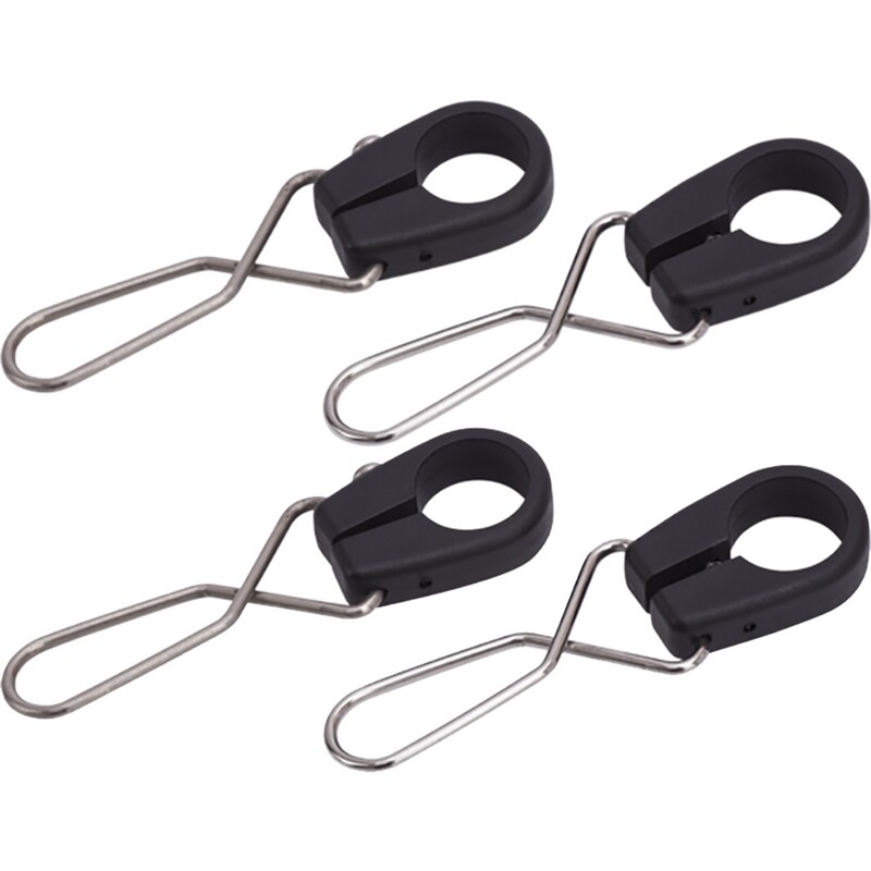 Sea-Dog Nylon Flagpole Pennant Mounts &amp; Stainless Clips - Set of 4