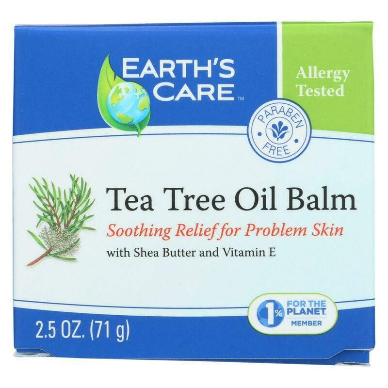 Earth&#39;s Care Tea Tree Oil Balm - 2.5 Oz