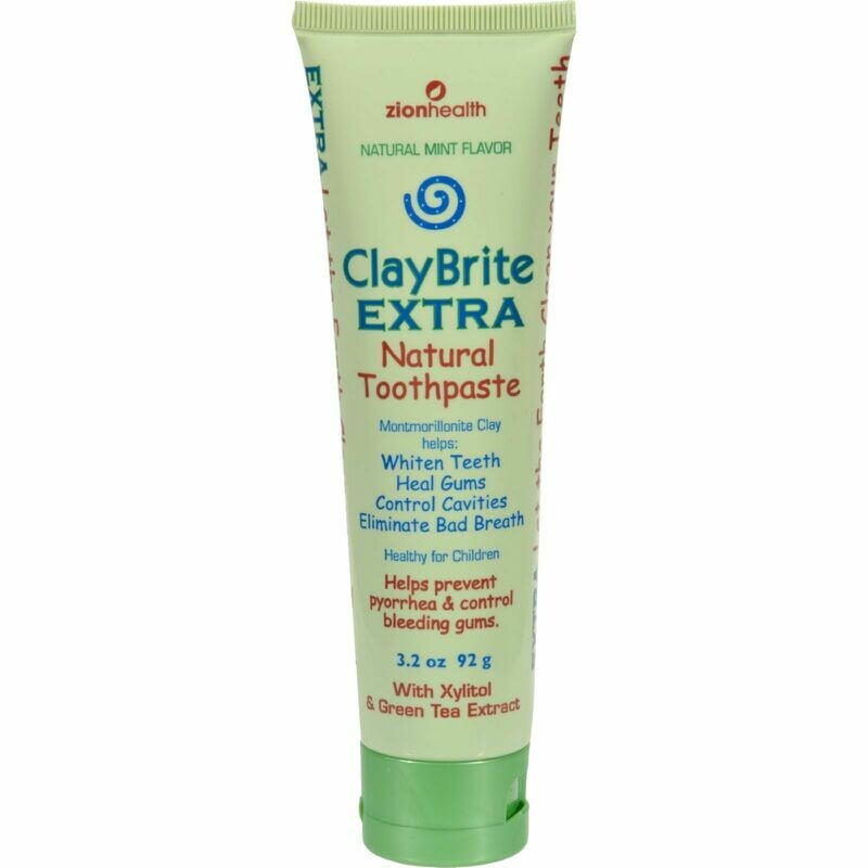 Zion Health Claybrite Extra Strength Toothpaste - 3.2 Oz