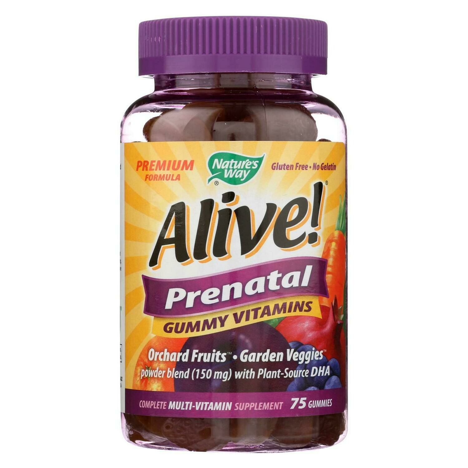Nature&#39;s Way - Alive! Prenatal Multi-vitamin Gummies - 75 Gummies