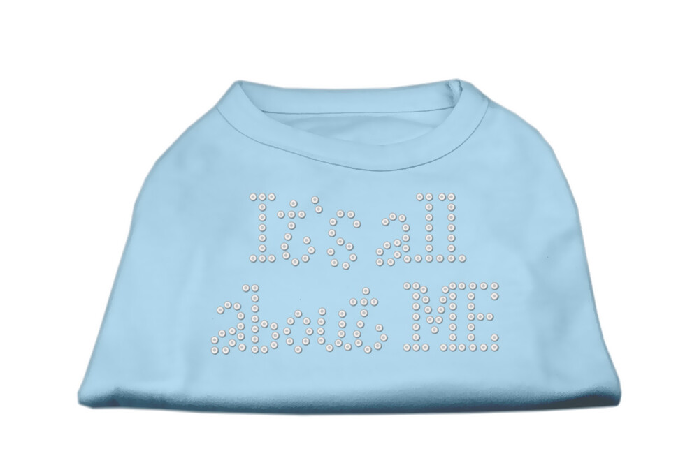 It&#39;s All About Me Rhinestone Shirts Baby Blue Xxxl(20)