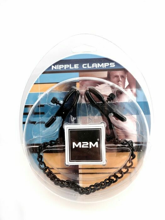 Nipple Clamps Small Plier Black W/chain