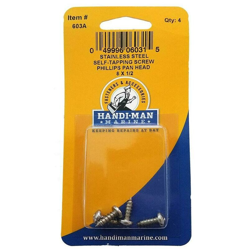 Handi-Man Phillips Self Tapping Pan Screw - 8 x 1/2