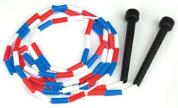 Red, White &amp; Blue 7 Ft Jump Rope W/plastic Segmentation