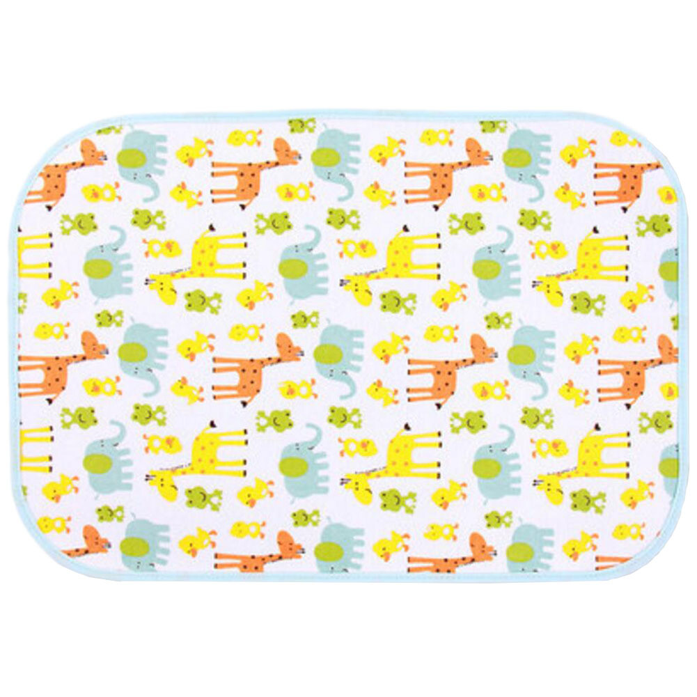Three Layer Fabric Waterproof Baby Mat Infant Crib Sheet 50 X 70 Cm Giraffe