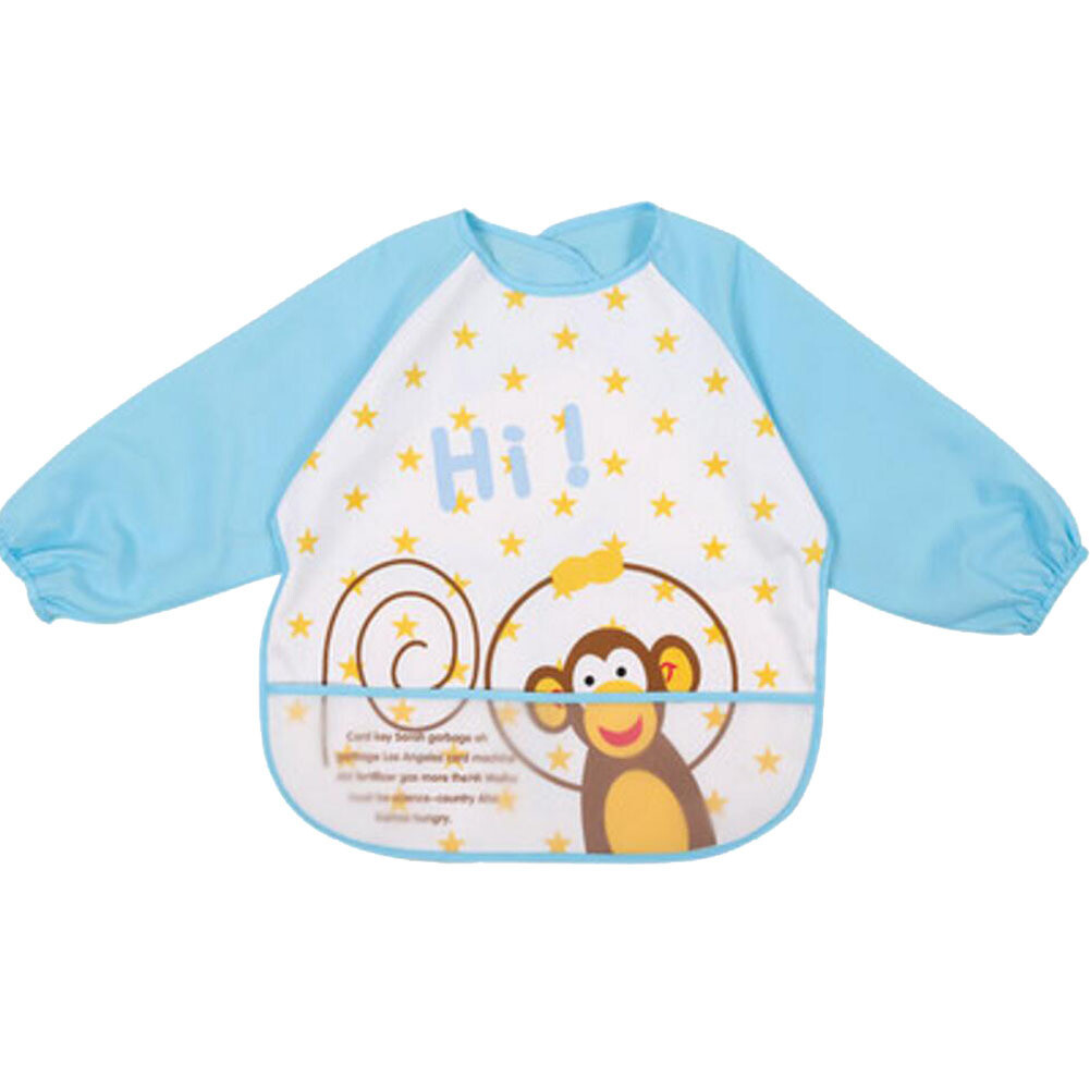 Baby Boy Girls Painting/ Eating Waterproof Bibs Children&#39;s Aprons/ Smock-a481