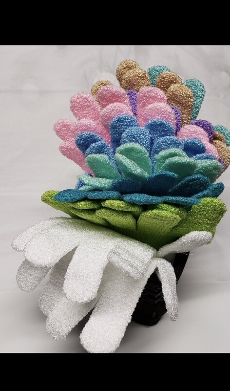Cafe Exfoliating Gloves