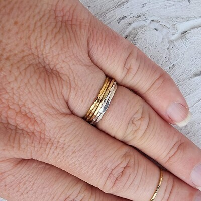 Simple Stackable 14K Gold filled Midi Rings