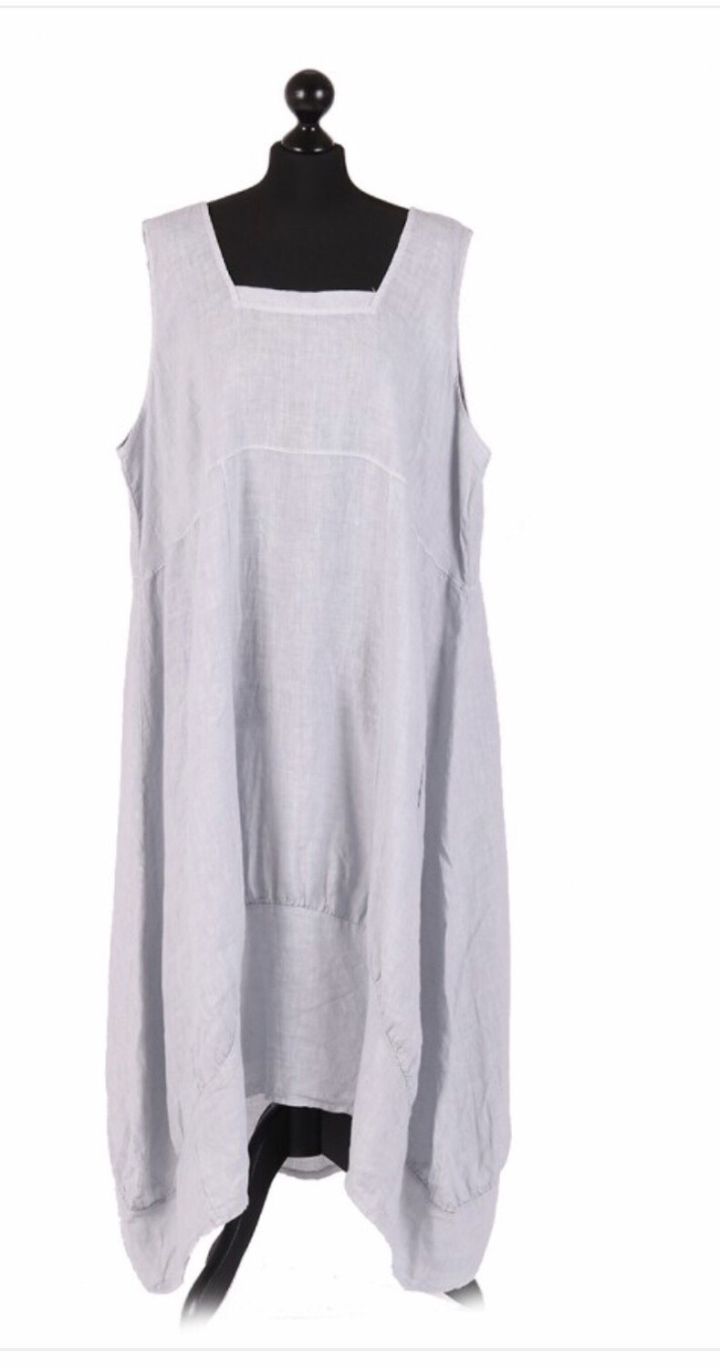 European Linen dress “Grey” “Eleanore”