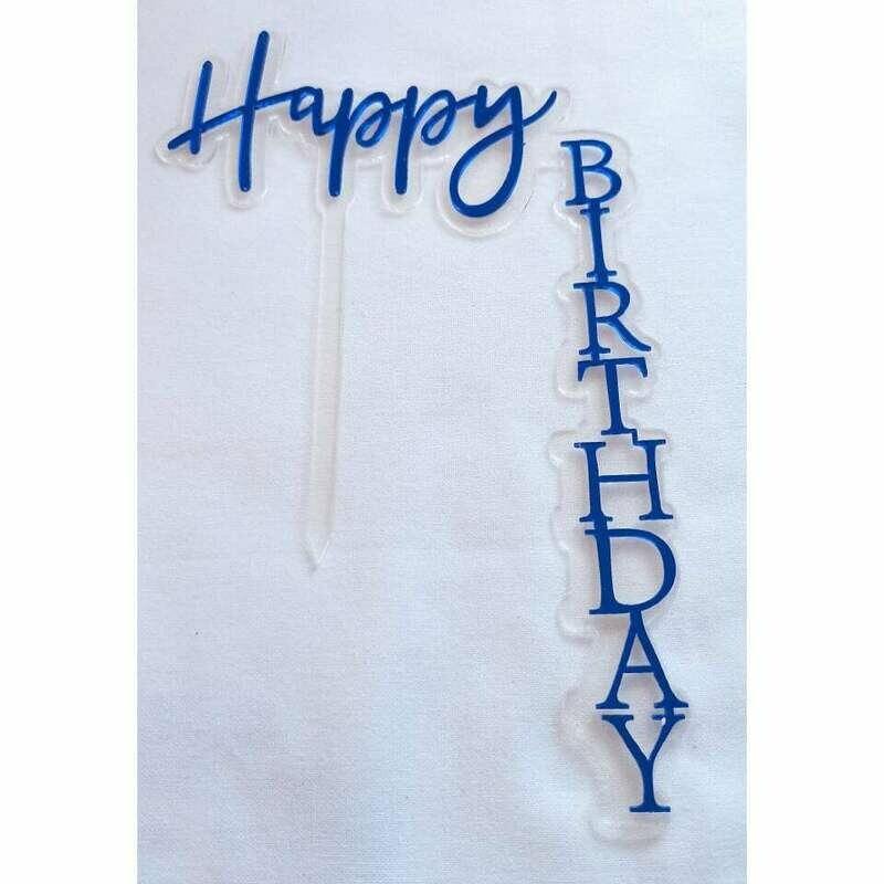 Acrylic Blue Horizontal/Vertical Topper