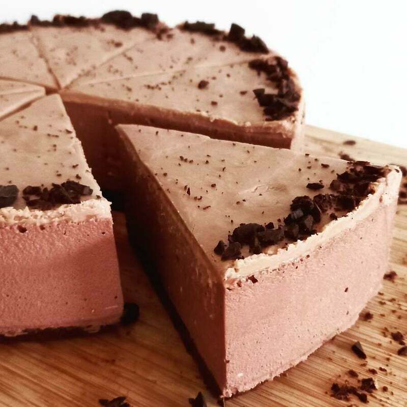 Caramel Topped Chocolate Cheesecake