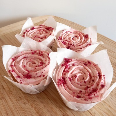 Raspberry Ripple Cupcakes