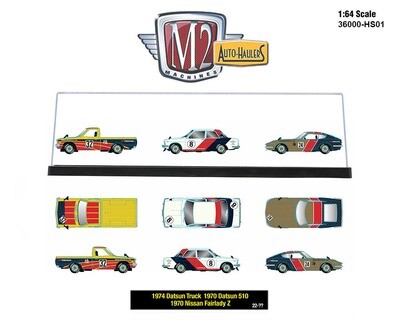 (Preorder) M2 Machines 1:64 Auto Haulers Release HS01 Nissan Datsun 3 Cars Set – Hobby Exclusives