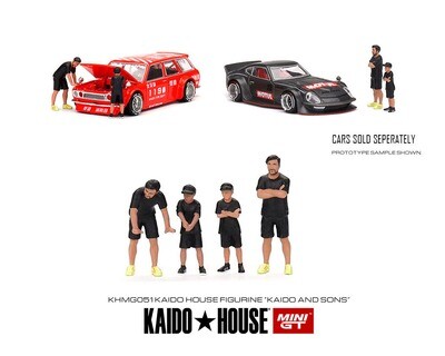 (Preorder) Kaido House x Mini GT 1:64 Figurine Set of 4 Kaido & Sons – Limited Edition