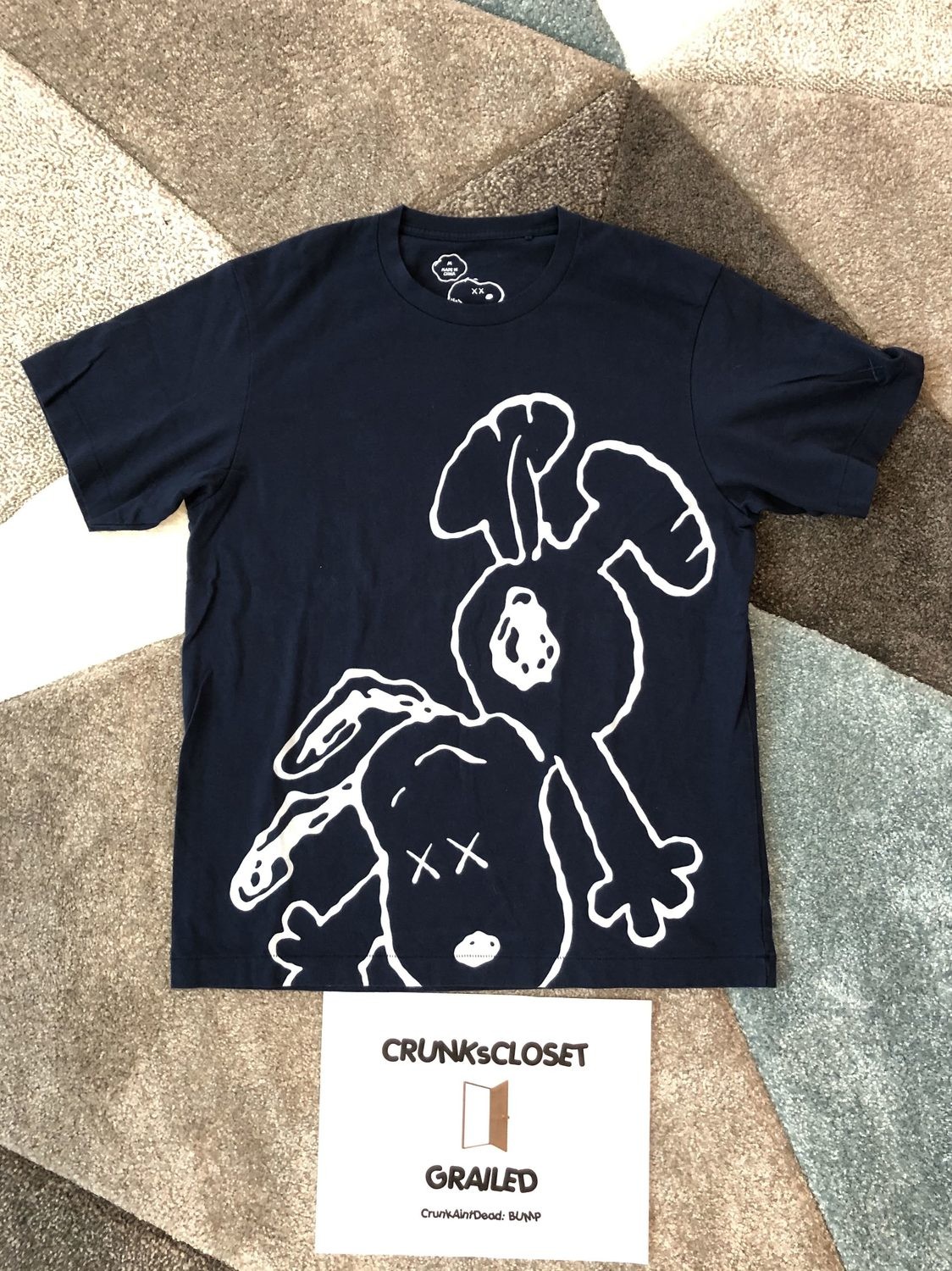 Uniqlo x KAWS x Snoopy Tee - Navy
