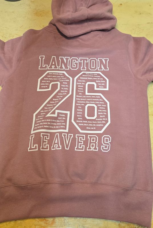 The Langton Grammar School for Boys 6th Form Leavers Hoodies The Langton Grammar School for Boys 6th Form Leavers Hoodies