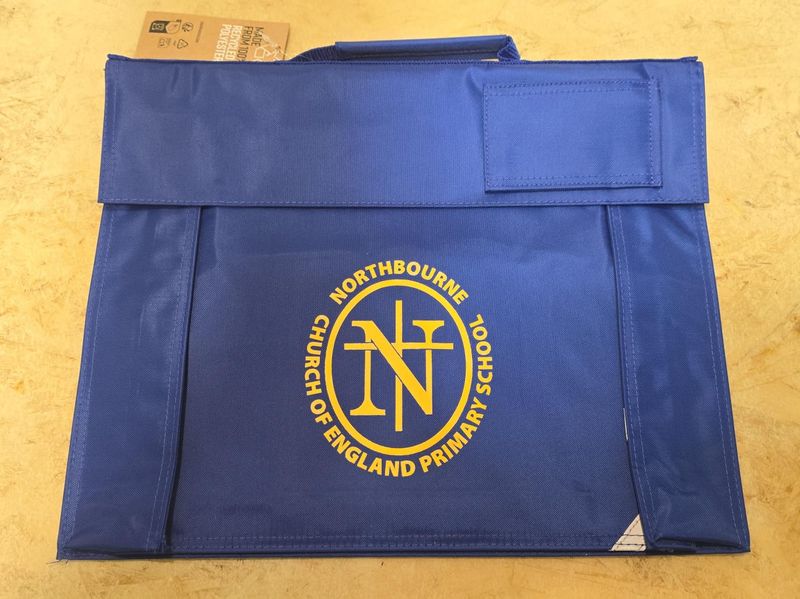 Northbourne printed logo book bag