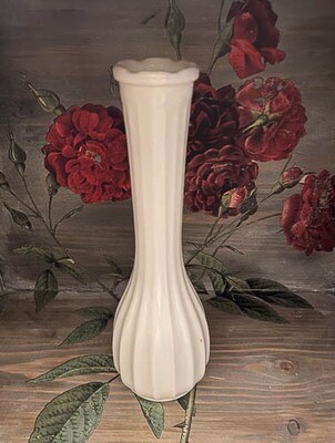 Milk Glass Bud Vase by Carr-Lowrey Glass Co Vintage
