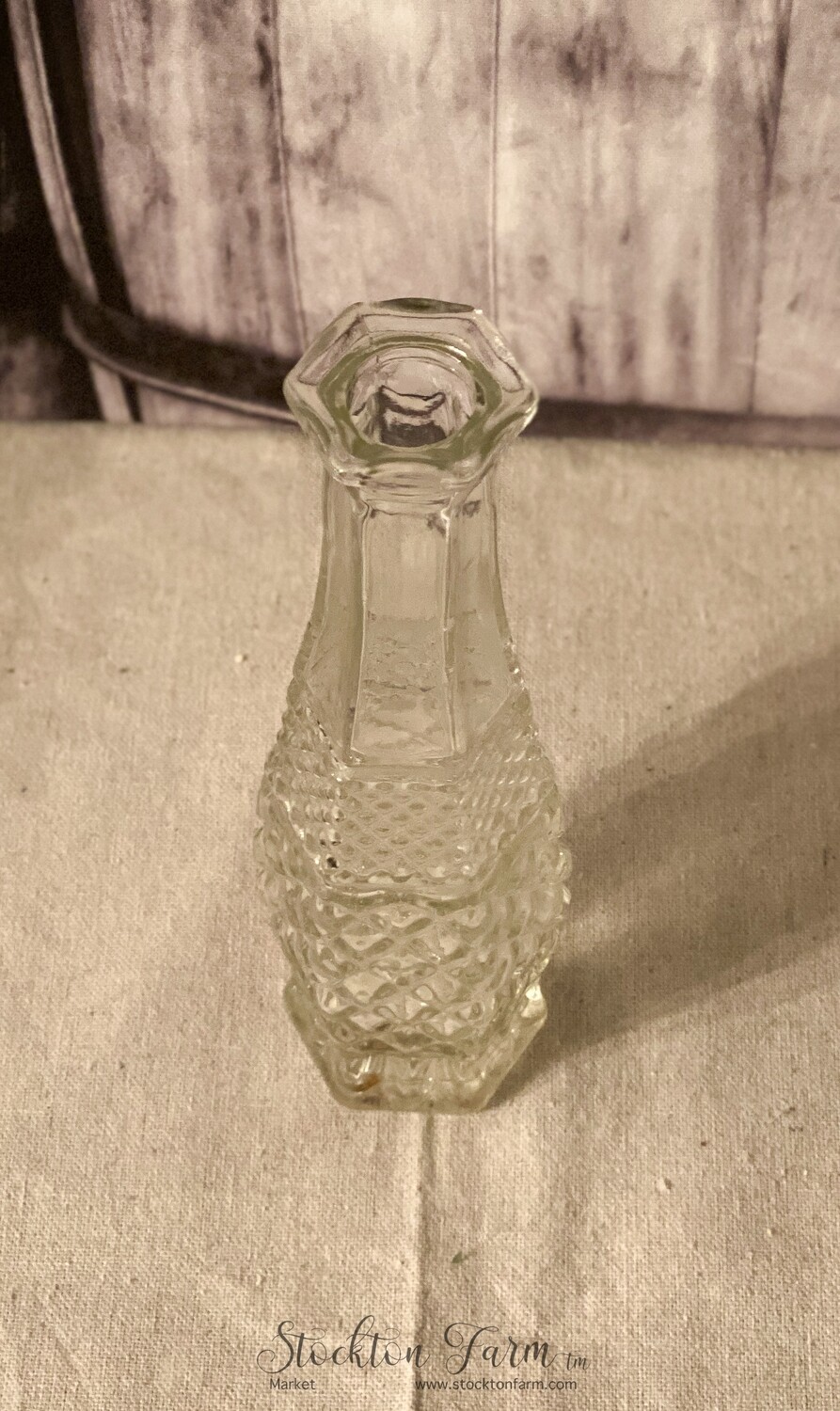 Vintage Wexford by Anchor Hocking Clear Bud Vase