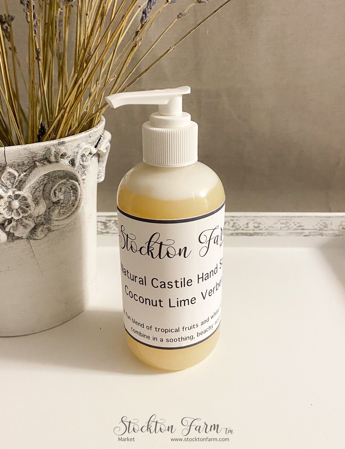 Coconut Lime Verbena Natural Castile Hand Soap 8oz