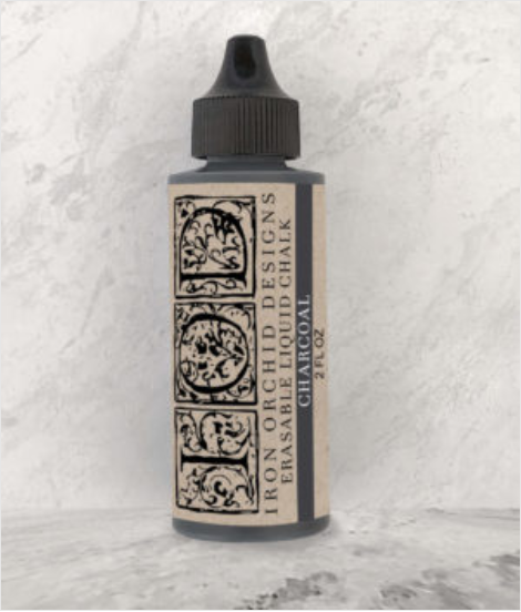ERASABLE LIQUID CHALK CHARCOAL by IOD - Iron Orchid Designs