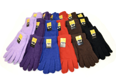 Stretch Knit Gloves Women's Adult