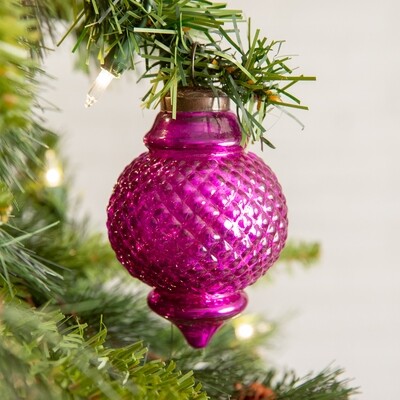 Pink Lamp Shaped Glass Ornament CTW Home Collection