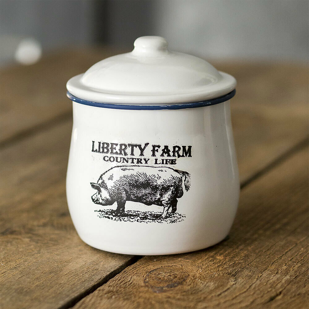 Liberty Farm Enamel Canister CTW Home Collection