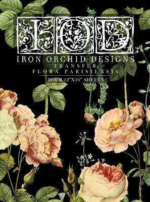 IOD FLORA PARISIENSIS DECOR TRANSFER Iron Orchid Designs