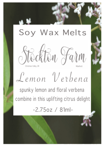 Lemon Verbena Soy Wax Melts Stockton Farm Market
