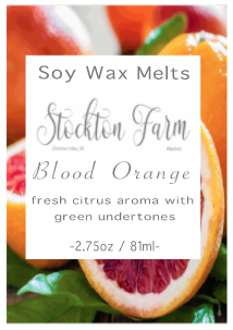 Blood Orange Soy Wax Melts Stockton Farm Market