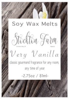 Very Vanilla Soy Wax Melts Stockton Farm Market
