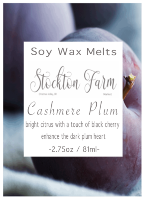 Cashmere Plum Soy Wax Melts Stockton Farm Market