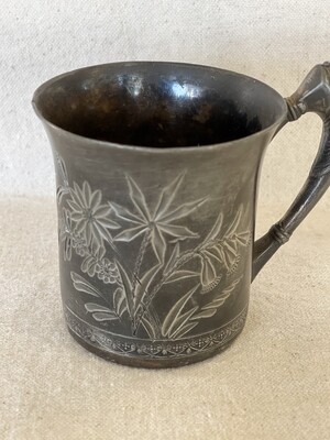 WM Rogers Silver Plate Etched Cup