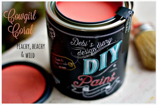 DIY Paint Cowgirl Coral