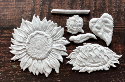 IOD SUNFLOWERS DECOR MOULD Iron Orchid Designs