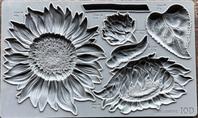 IOD SUNFLOWERS DECOR MOULD - Iron Orchid Designs