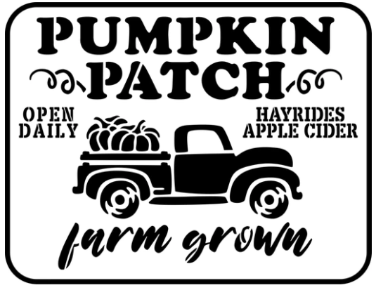 Pumpkin Patch Stencil - JRV Stencil Co