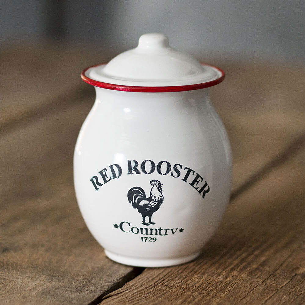 Red Rooster Metal Canister CTW Home
