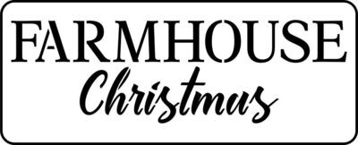 Farmhouse Christmas Stencil by JRV