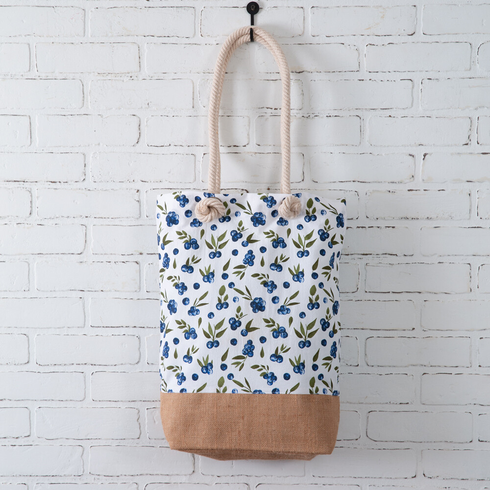 Blueberries Market Bag by CTW Home Collection