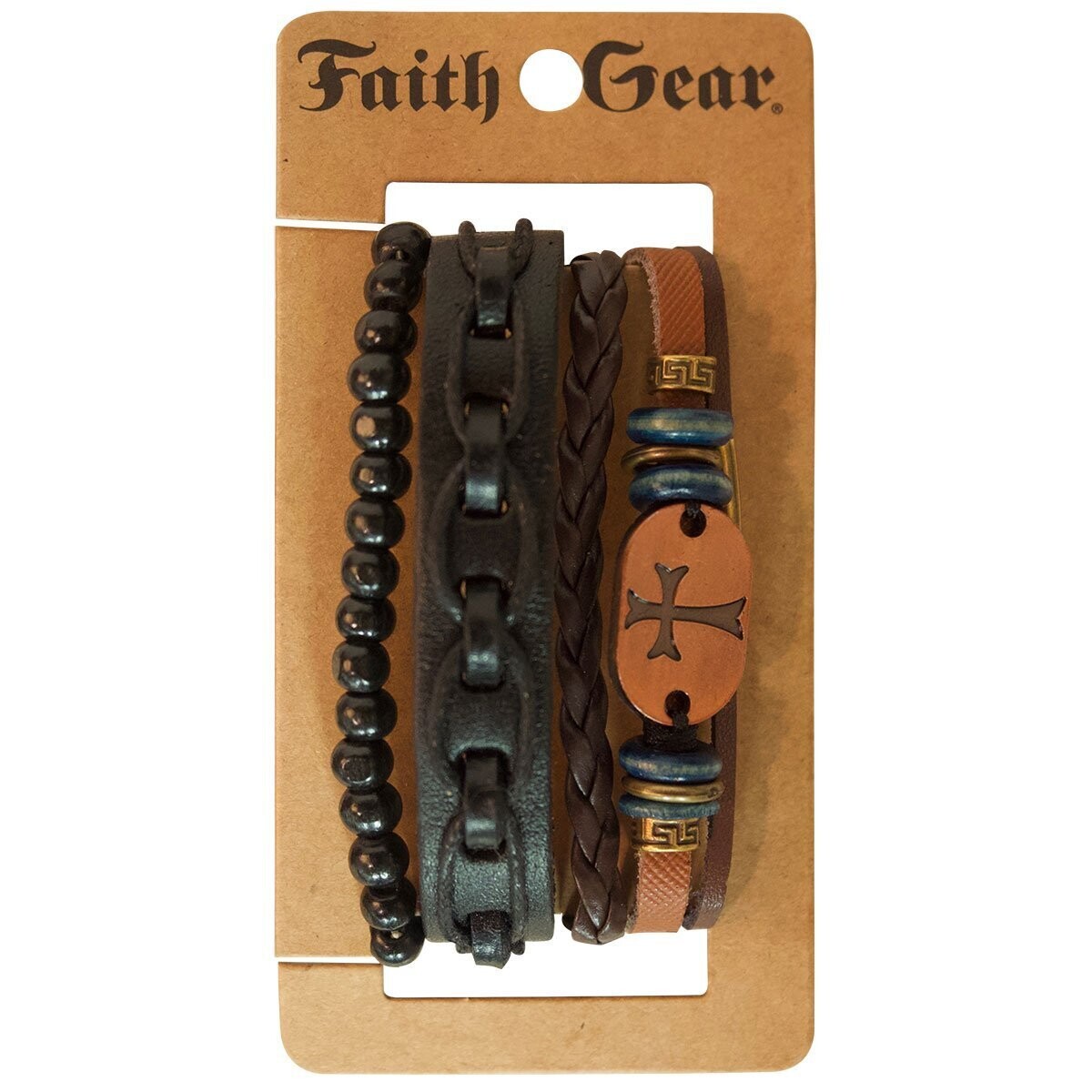 Copper Cross Bracelet Set Faith Gear
