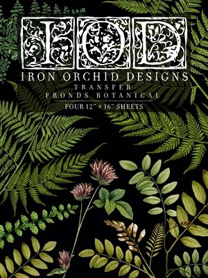IOD FRONDS BOTANICAL DECOR TRANSFER Iron Orchid Designs