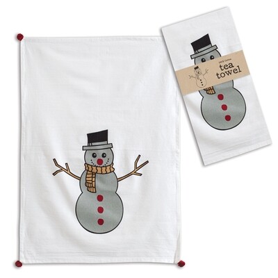 Snowman Tea Towel 20''x28''