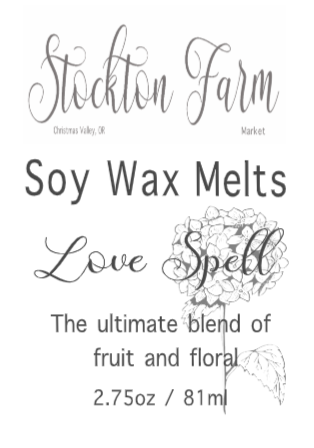 Love Spell Soy Wax Melts Stockton Farm Market