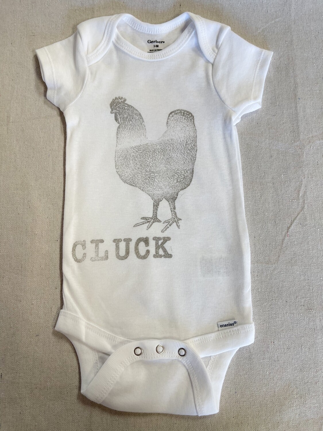 Chicken Printed Baby One-Piece 3-6 Months Short Sleeve