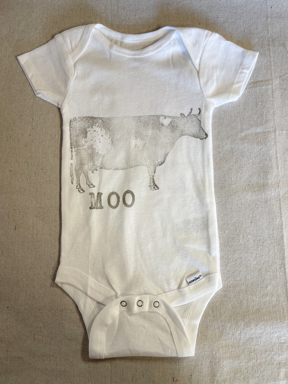 Cow Printed Baby One-Piece 6-9 Months Short Sleeve