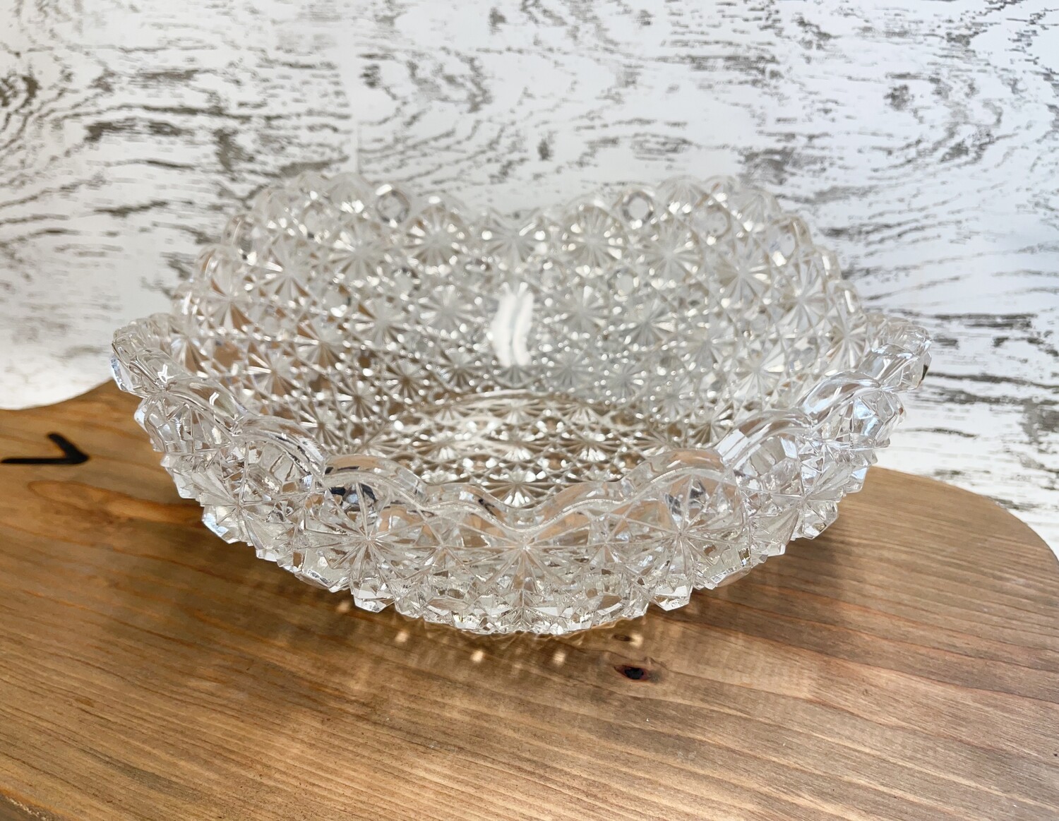 American Brilliant Crystal Cut Glass Bowl