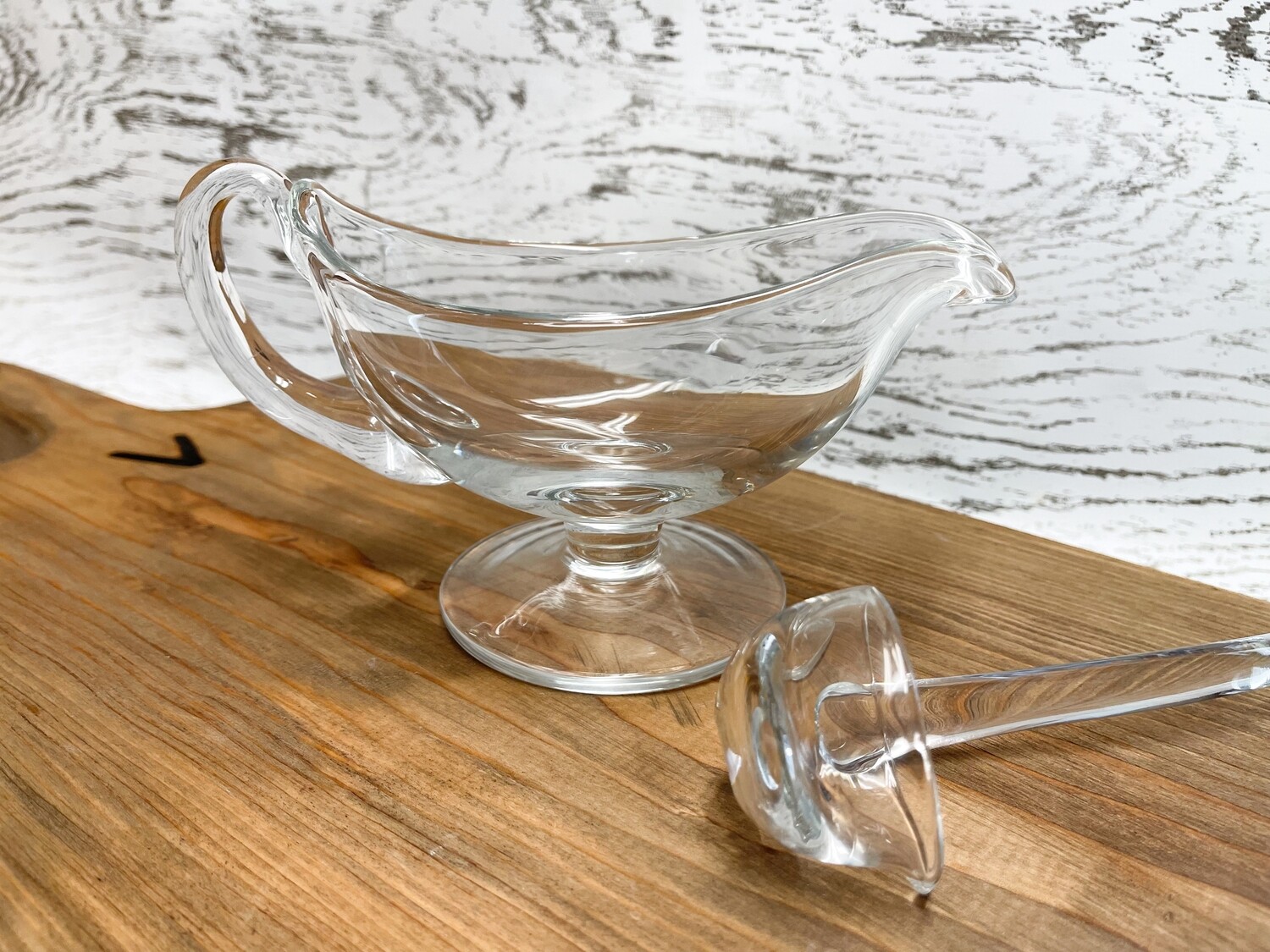 Crystal Classic Gravy Boat with Ladle